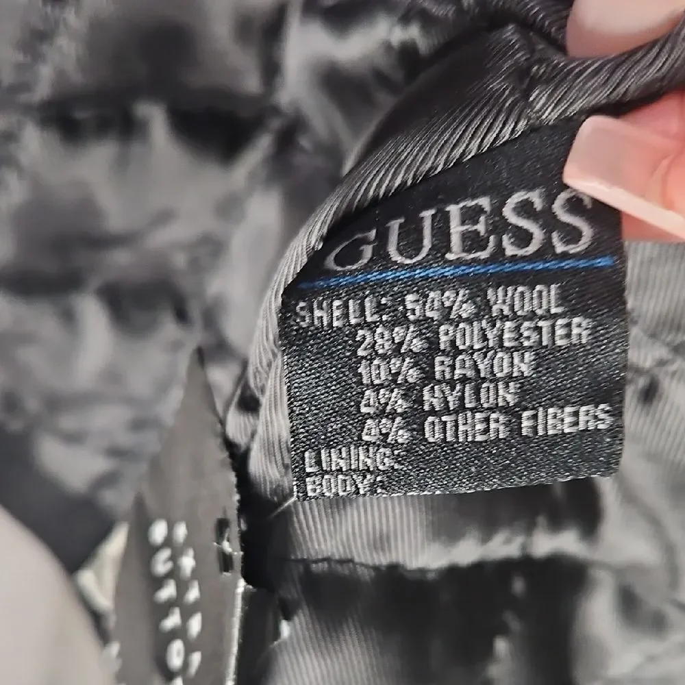 GUESS Classic Black Men's Peacoat